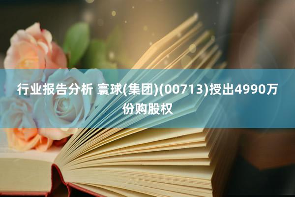 行业报告分析 寰球(集团)(00713)授出4990万份购股权