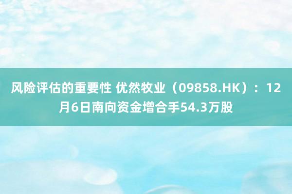 风险评估的重要性 优然牧业（09858.HK）：12月6日南向资金增合手54.3万股