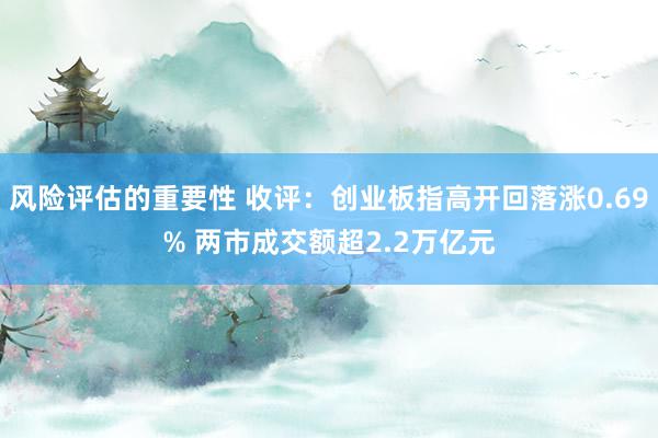 风险评估的重要性 收评：创业板指高开回落涨0.69% 两市成交额超2.2万亿元