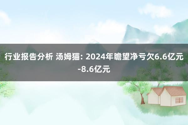 行业报告分析 汤姆猫: 2024年瞻望净亏欠6.6亿元-8.6亿元